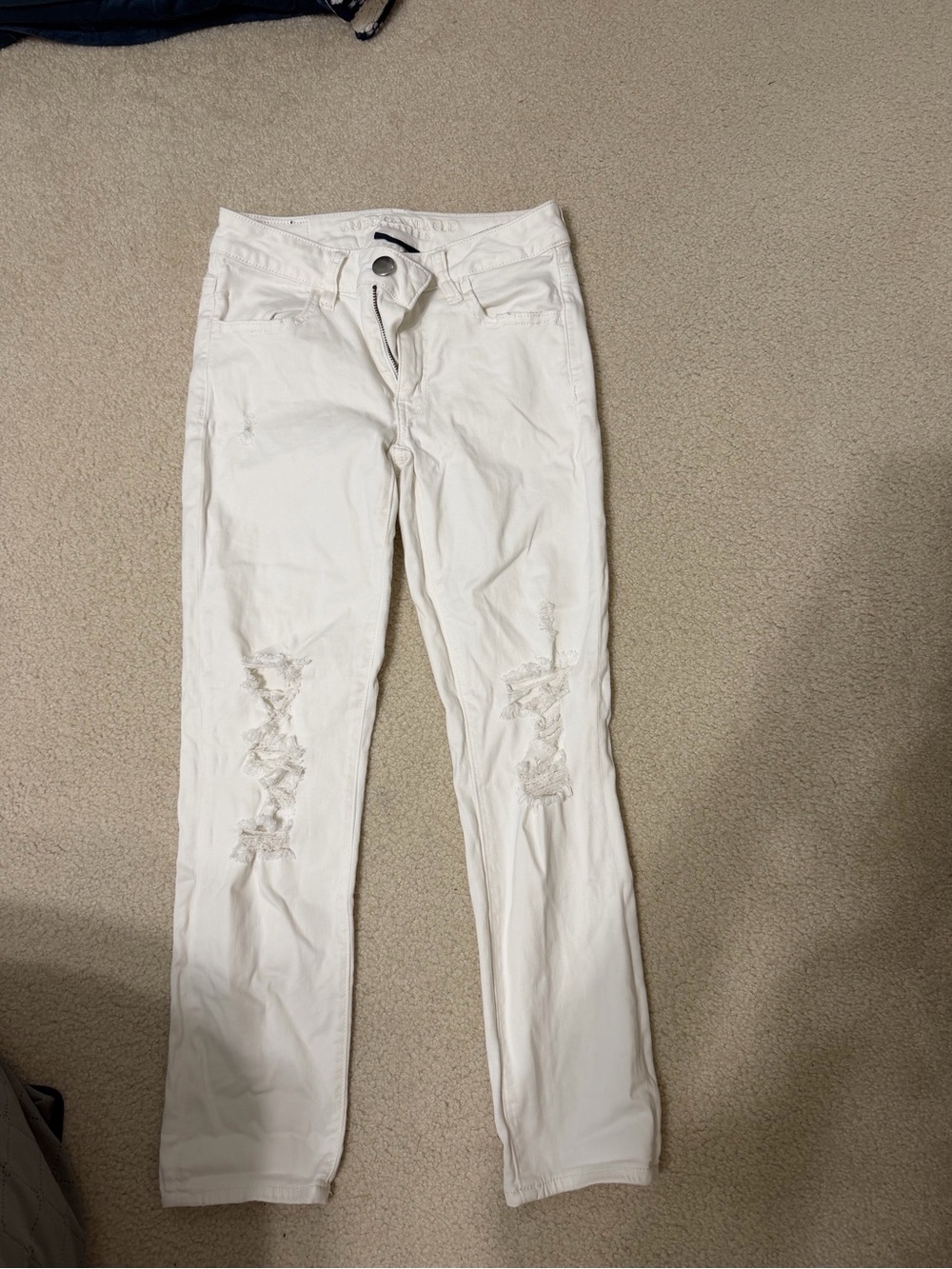 American Eagle Outfitters White Super Stretch Jeans